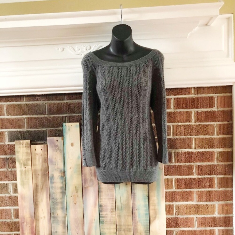 Cable Knit Sheer Sweater